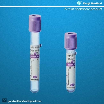 หลอดดูดเลือด EDTA 3 ปี อายุการเก็บรักษา สำหรับโลหิตวิทยาคลินิก