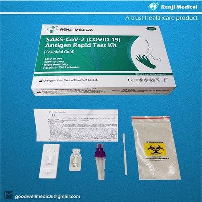 Renji Medical Antigen Rapid Test Kit, Nasal Swab Igm Rapid Test Cassette การรับรอง SGS