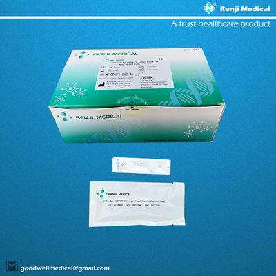 ชุดทดสอบ Antigen Nasal Swab (สีทองโคลอยัล) ของ COVID-19 ที่ทำเครื่องหมาย CE สำหรับการทดสอบด้วยตนเอง