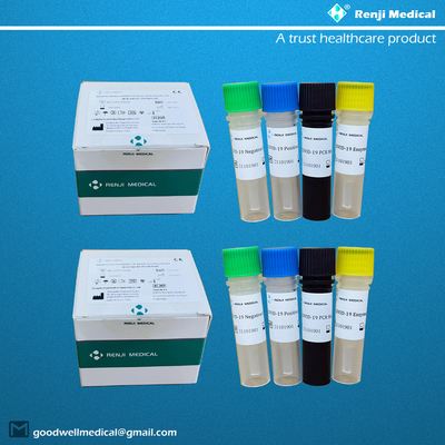 ชุดทดสอบกรดนิวคลีอิกนวนิยาย Coronavirus COVID-19 CE การทดสอบเชิงคุณภาพ Rt Pcr