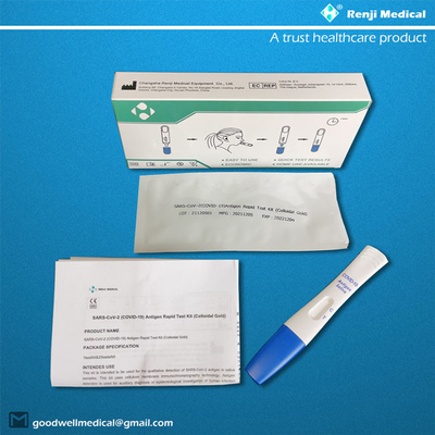 One Step Antigen Rapid Test Kit Colloidal Gold Type สำหรับ COVID 19