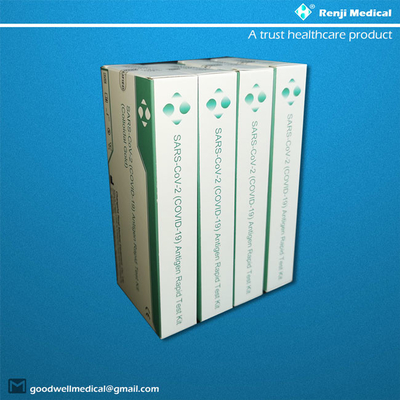 ชุดทดสอบแอนติเจนอย่างรวดเร็วของ Renji Medical Home พร้อมการรับรองมาตรฐาน ISO13485 Nasal Swab