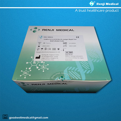 ชุดทดสอบอย่างรวดเร็วของ OEM ODM Antigen 5 กล่องบรรจุใบรับรอง YBTC