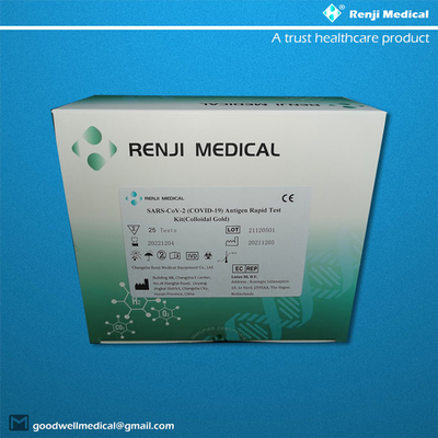 One Step Antigen Rapid Test Kit Colloidal Gold Type สำหรับ COVID 19