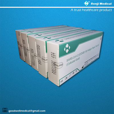 ชุดทดสอบแอนติเจนอย่างรวดเร็วของ Renji Medical Home พร้อมการรับรองมาตรฐาน ISO13485 Nasal Swab