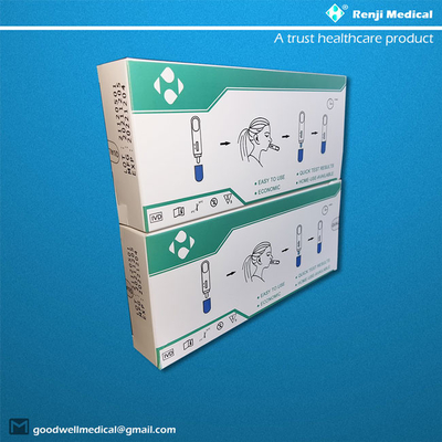 ชุดทดสอบแอนติเจนอย่างรวดเร็วของ Renji Medical Home พร้อมการรับรองมาตรฐาน ISO13485 Nasal Swab