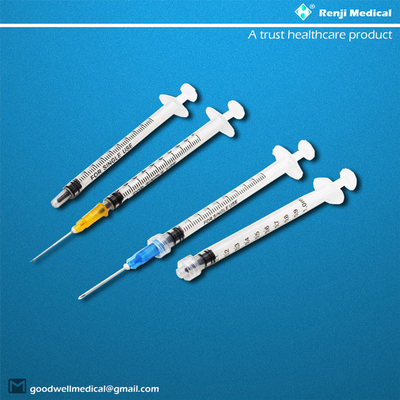 EO Gas Sterile วัสดุสิ้นเปลืองทางการแพทย์ที่ใช้แล้วทิ้ง 1ml Medicine Syringe