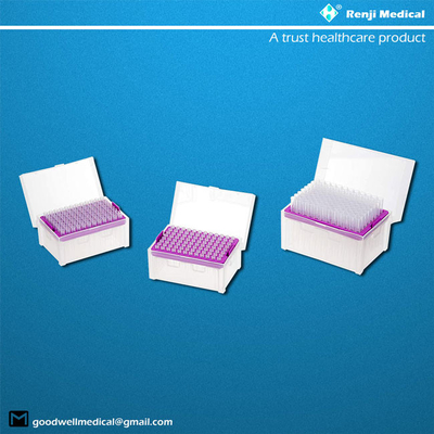 Renji Sterile Pipette Tips วัสดุโพลีโพรพิลีน ใบรับรอง CE
