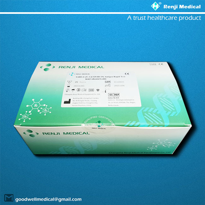 ชุดทดสอบอย่างรวดเร็วของ Antigen 10-15 นาที ตัวอย่างระบบทางเดินหายใจของมนุษย์