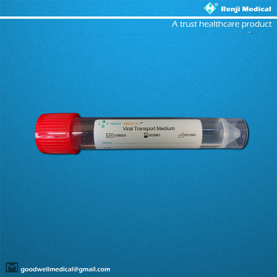 หลอดเก็บตัวอย่าง Red Cap, Vtm Swab Kit FDA CE Approved