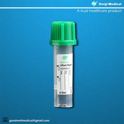 PP Micro Blood Collection Tube 0.25ml/0.5ml สำหรับทารกแรกเกิด
