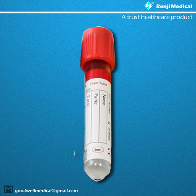 หลอดเก็บเลือดสูญญากาศแบบใช้แล้วทิ้งที่โปร่งใส ISO13485 CE Approval