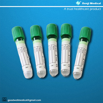 หลอดเก็บเลือดสูญญากาศแบบใช้แล้วทิ้งที่โปร่งใส ISO13485 CE Approval