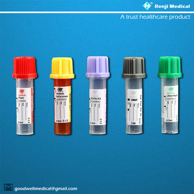 PP Micro Blood Collection Tube 0.25ml/0.5ml สำหรับทารกแรกเกิด