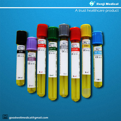 หลอดโซเดียมลิเธียมเฮปารินสำหรับการอนุมัติ MSDS การเก็บเลือด