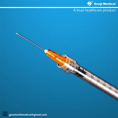 MSDS วัสดุสิ้นเปลืองทางการแพทย์แบบใช้แล้วทิ้ง 25G 1ml Luer Lock Syringe พร้อมเข็ม