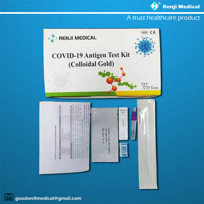 Renji Medical SARS-CoV-2 ชุดทดสอบหน้าแรก Colloidal Gold Immunochromatography